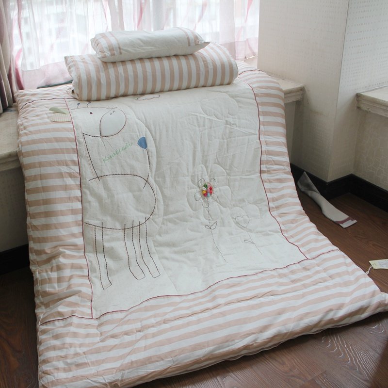 Cotton kindergarten quilt three-piece set with core six or seven sets of cotton children nap bedding baby admission bedding