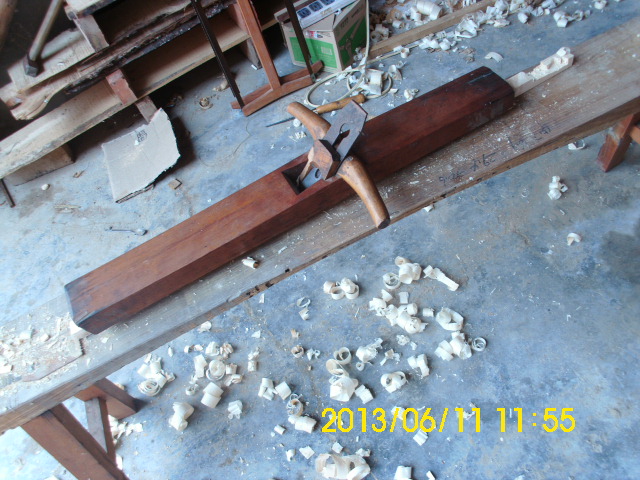 Show not for sale pestle Elm axle large Planer 680mm long
