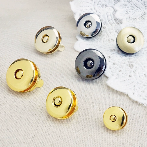 Круглая высококлассная сумка, аксессуар для сумки, металлическая магнитная кнопка ручной работы, DIY