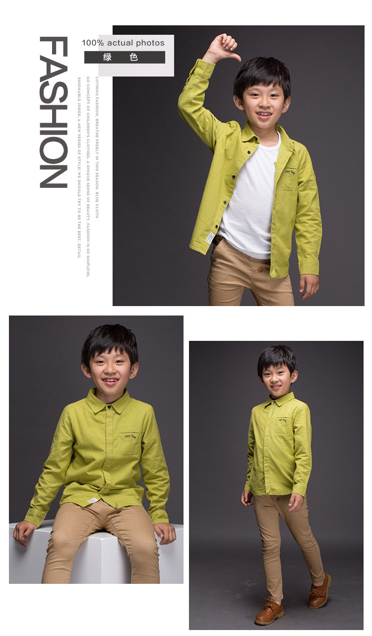 Chemise garcon à manche longue - Ref 2074512 Image 17