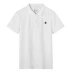 Kuegou mùa hè nam ngắn tay áo polo thời trang thêu áo thun bằng vải cotton nam 2527 - Polo áo polo trắng Polo