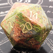 D20 Natural Flower Stone Serpentine Xiuyu Dragon and Dragon DnD Wan Zhi Brand Fifth Personality Running Group Dice