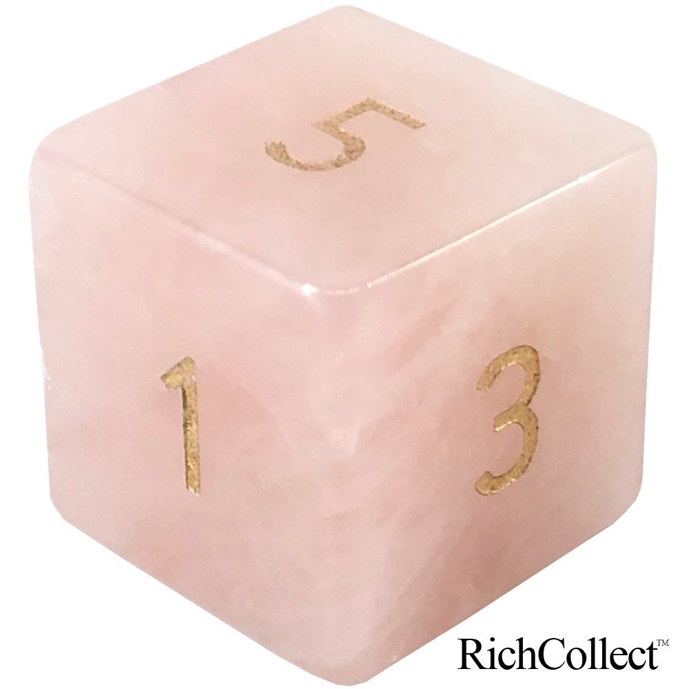 D6 Natural Powder Crystal 6 Face Right Angle Cube Crystal Digital Dice Color Son Interpersonal Luck Stone