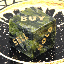 D6 natural African jade Brazilian jade 6 face right angle cube crystal digital dice color son screen