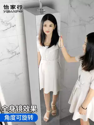 Rotating mirror cabinet Wall-mounted stainless steel bathroom mirror cabinet Corner cabinet Powder room full-length mirror Full-length mirror storage cabinet