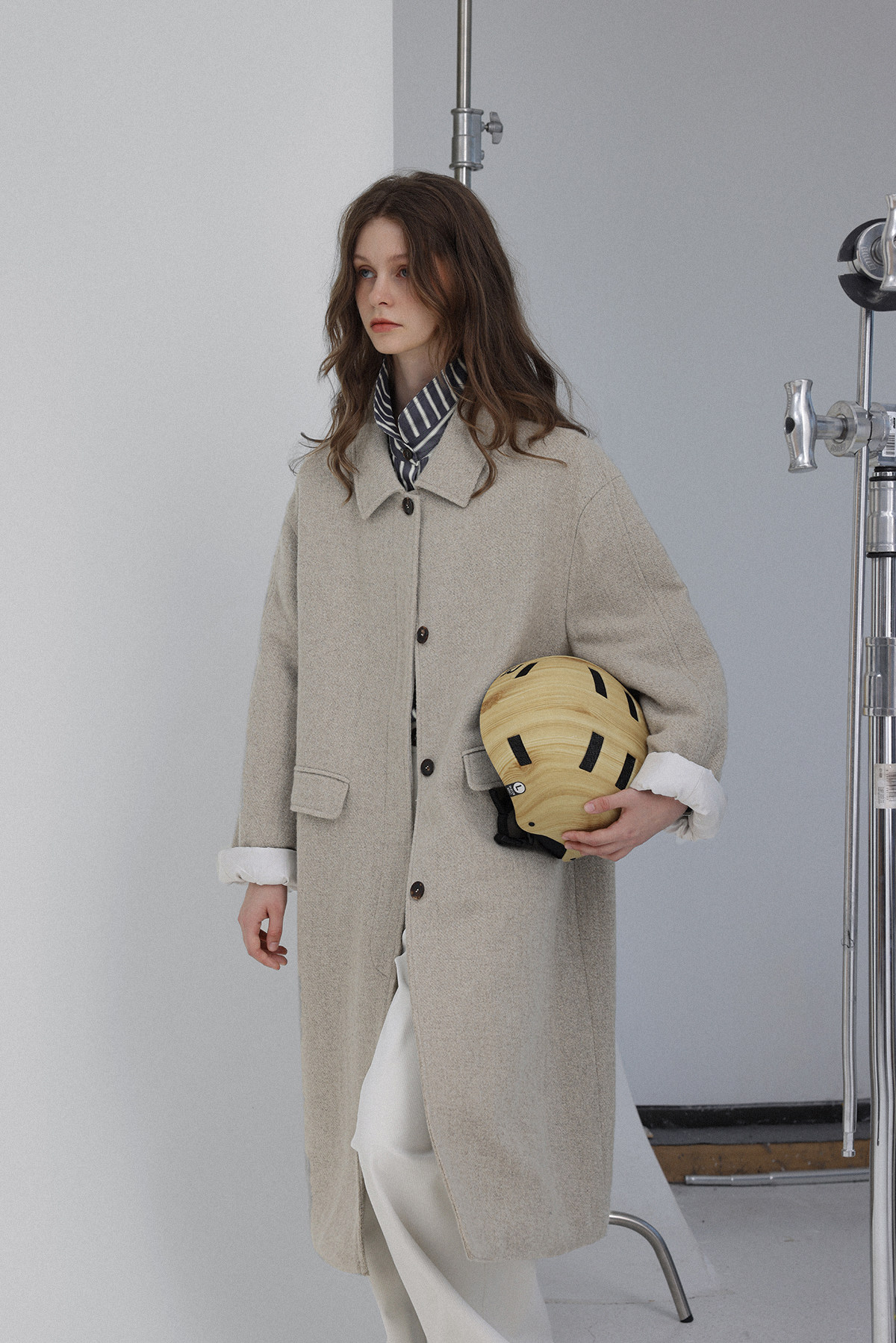 Dethos様のために 新品　イタリア製　ラムスキン　バルーンコート　グレー Dethos様のために 新品 イタリア製 ラムスキン バルーンコート グレー