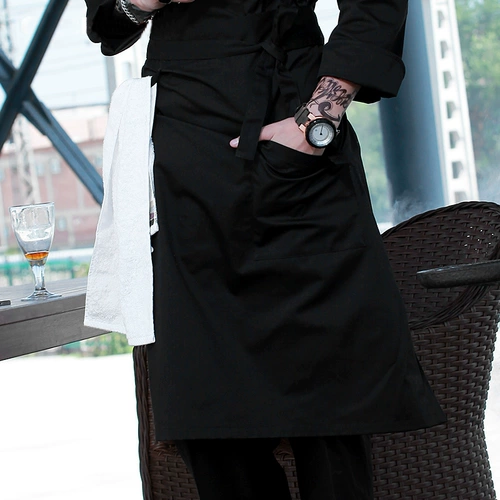 Мужской фартук, модная юбка в складку для работы, делается под заказ, с печатью вашего логотипа