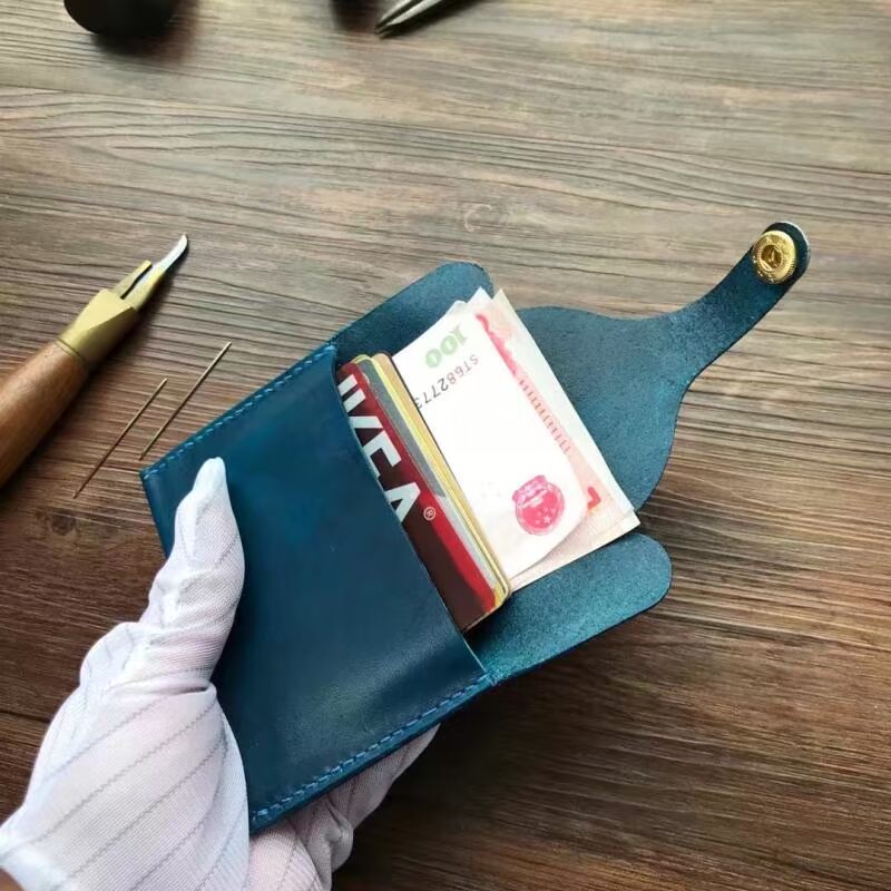 Thẻ gói retro handmade thẻ da gói nữ da dung lượng lớn bộ thẻ kinh doanh nữ gói thẻ ngân hàng thay đổi bưu kiện - Chủ thẻ ví cầm tay nữ hàng hiệu