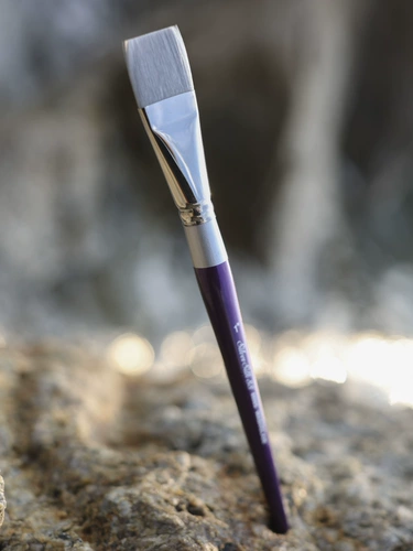 Black Swan Tong Factory's Brush Silver Silk88 Purple Swan Abercolor Pen Pending Flat Pen Silver Series