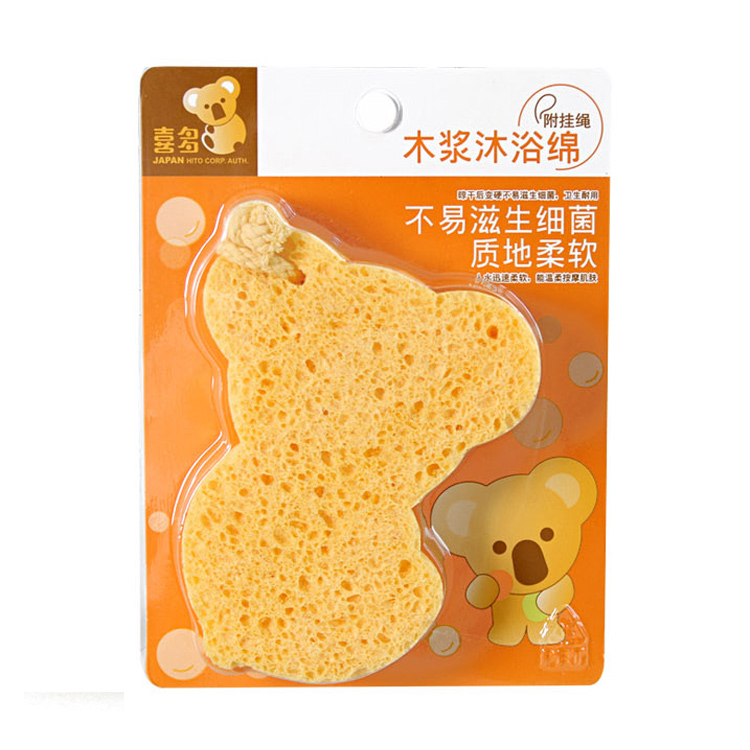Xiduo baby baby wood pulp bath cotton pay lanyard 72564 bath bath sponge baby bath wipe