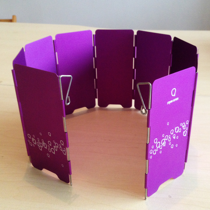 Strong oxygen 9-piece folding ultra-light aluminum alloy windshield stove top stove heat baffle