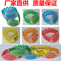 Sauna hand card locker electronic lock locker induction bracelet number plate bath foot bath storage key