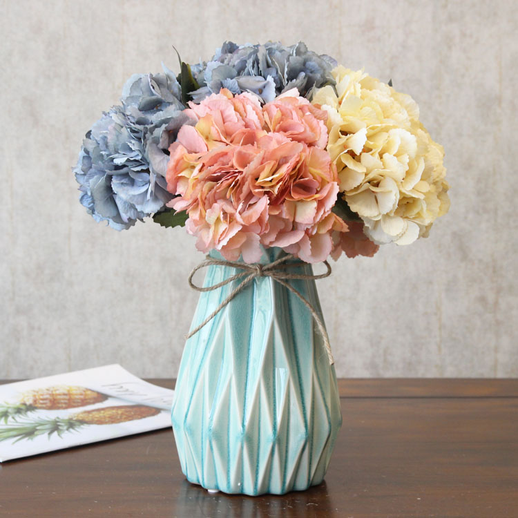 Modern Nordic decorative table vase Simple American ceramic vase flower art French living room porch decoration