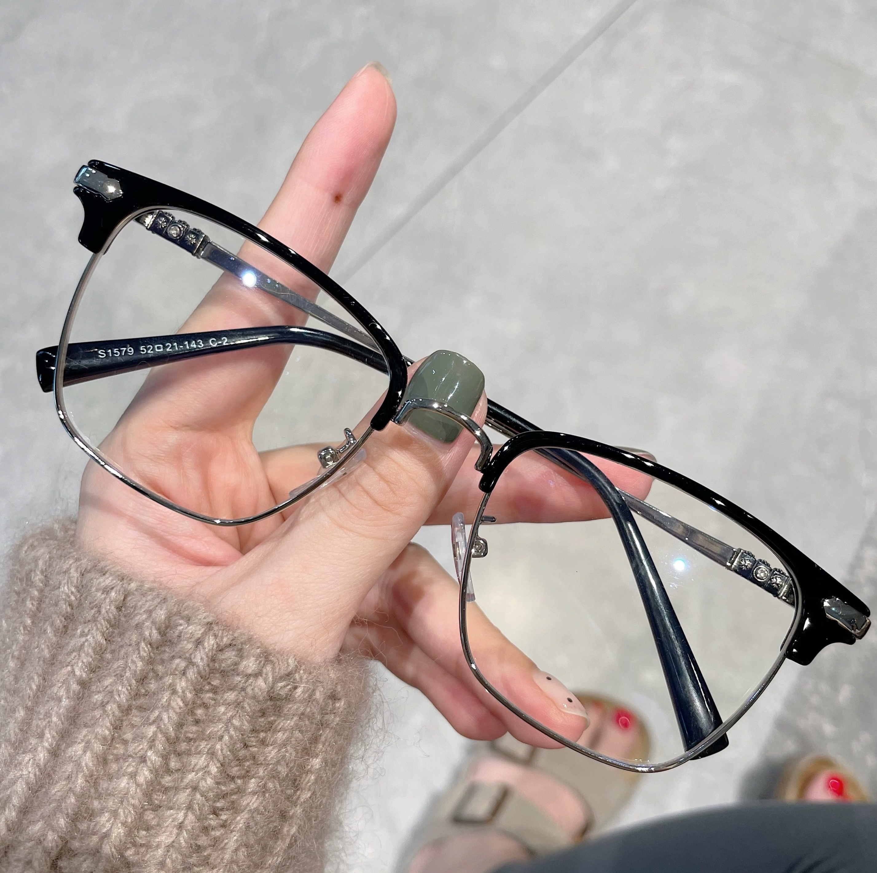 Cherry Kitty Anti-Blu-ray Myopia Glasses Female small Red Book 100 Lap Fit for Cosmetic Mirror Man-Taobao