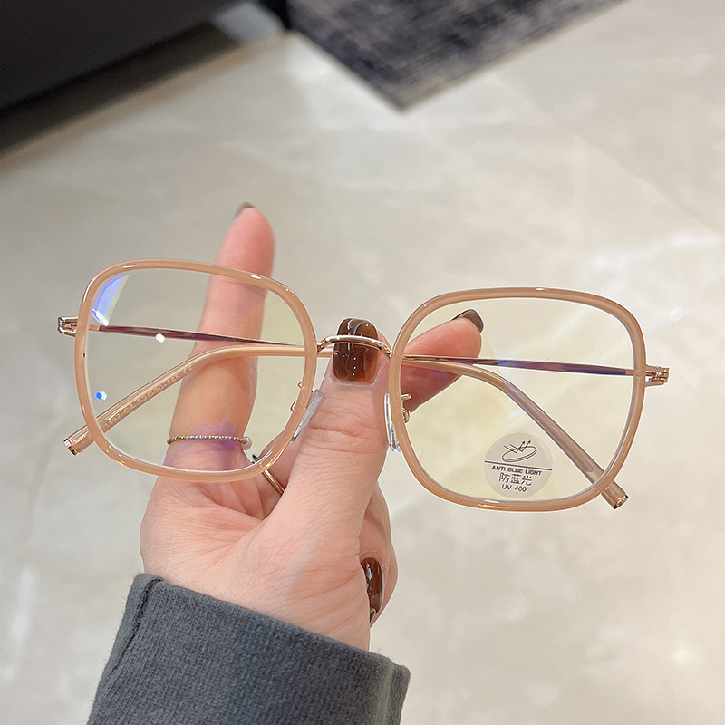 Callen Keith South Korea's ultra-light plain glasses female Karin the same myopia has a degree of transparent frame flat mirror
