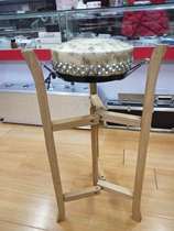 Kyung Board Drum Bracket Solid Wood Toon G Wood Old Elm Elm Peking Opera Large Drum Flat Drum Rack Folded Plate Drum Rack Tripod Support
