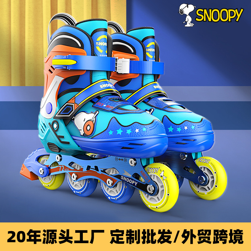 Snoopy Roller Skates for Girls, Children, Beginners, Girls' Ice Skating, Professional Roller Skating, Ages 3-6-12 Snoopy Roller Skates for Girls, Children, Beginners, Girls' Ice Skating, Professional Roller Skating, Ages 3-6-12