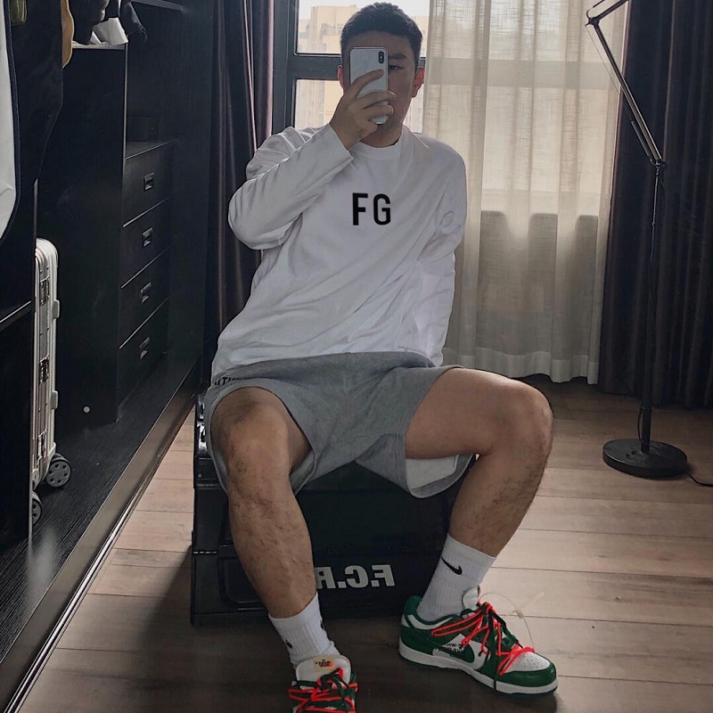 FEAR OF GOD double line ESSENTIALS high street style trend ins men and women with the same style FOG autumn and winter