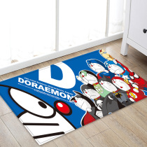 College student dormitory bedroom carpet mat Doraemon cartoon thickened door mat bathroom non-slip mat