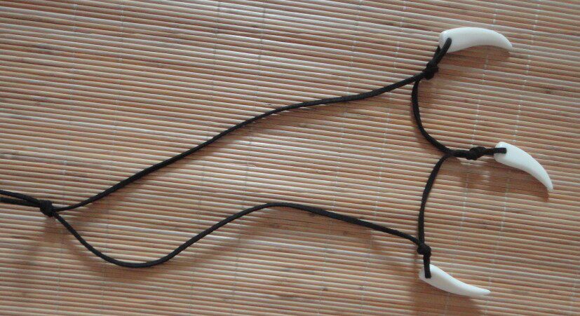 Prom Party Show Supplies Indian Decoration Savage Dress Up Necklace Tiger Tooth Necklace Halloween