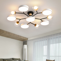 Nordic creative ceiling lamp modeling Living room main lamp Macaron light luxury chandelier Bedroom dining room Simple modern lamps