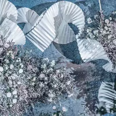 New wedding origami creative paper carving origami wild shape stage indoor suspended ceiling decoration background decoration