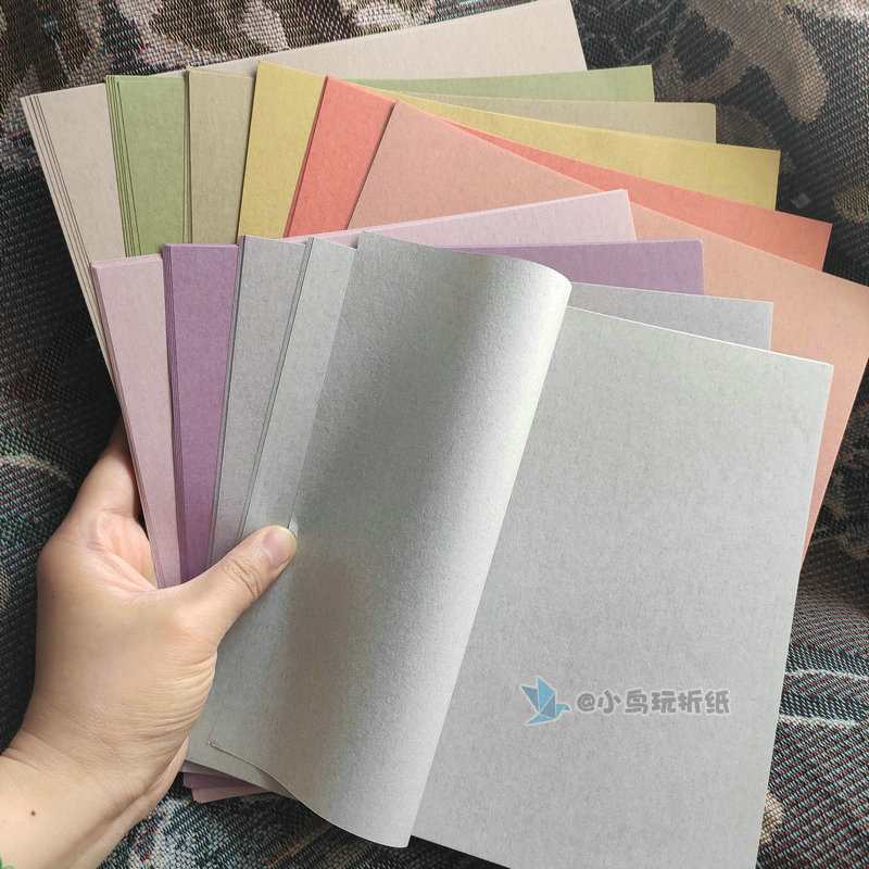 High end Japanese and paper cotton paper vintage biotto complex folding paper hand feel good toughness strong sign