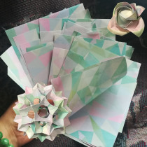 The owner recommends super tough white cowhide double Crystal Diamond Magic camouflage gradient origami oversized