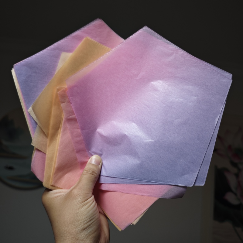 Super Beautiful Pentagon and Hexagon Origami, Gradient Thin Frost Paper, Six-Petal Snowflake, Five-Petal Sato Rose, Inlaid Super Beautiful Pentagon and Hexagon Origami, Gradient Thin Frost Paper, Six-Petal Snowflake, Five-Petal Sato Rose, Inlaid