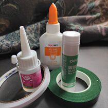 Handmade DIY accessories tools student White glue solid glue alcohol glue paper art green tape