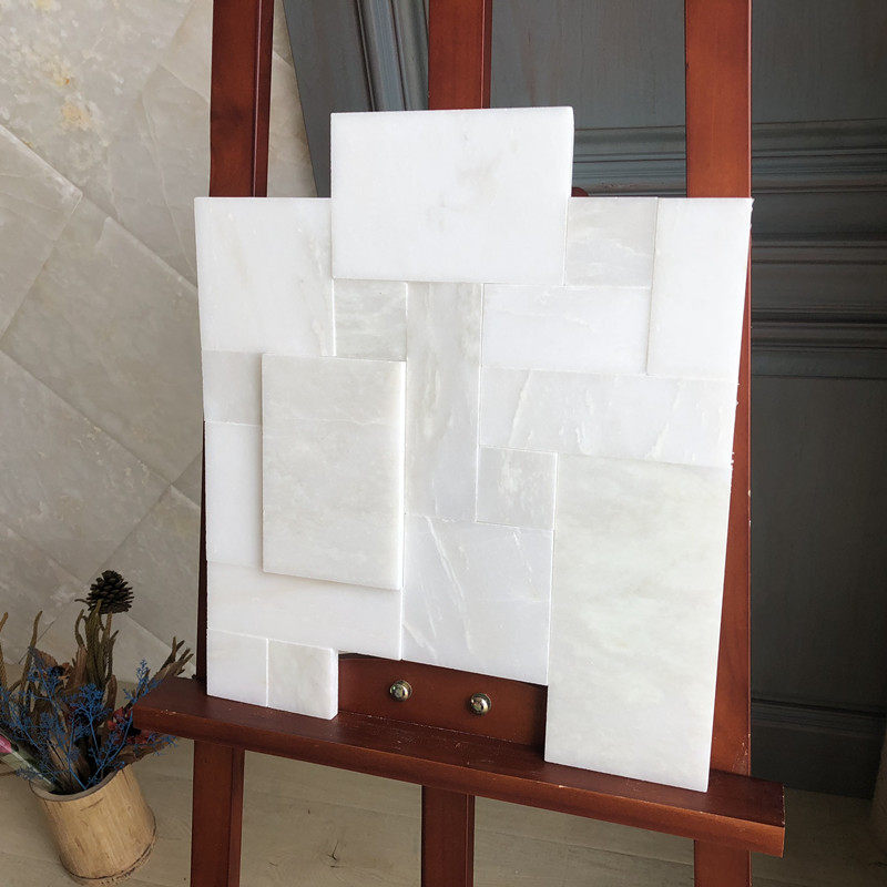 瑾立主材 石材马赛克背景墙砖文化石大理石拼