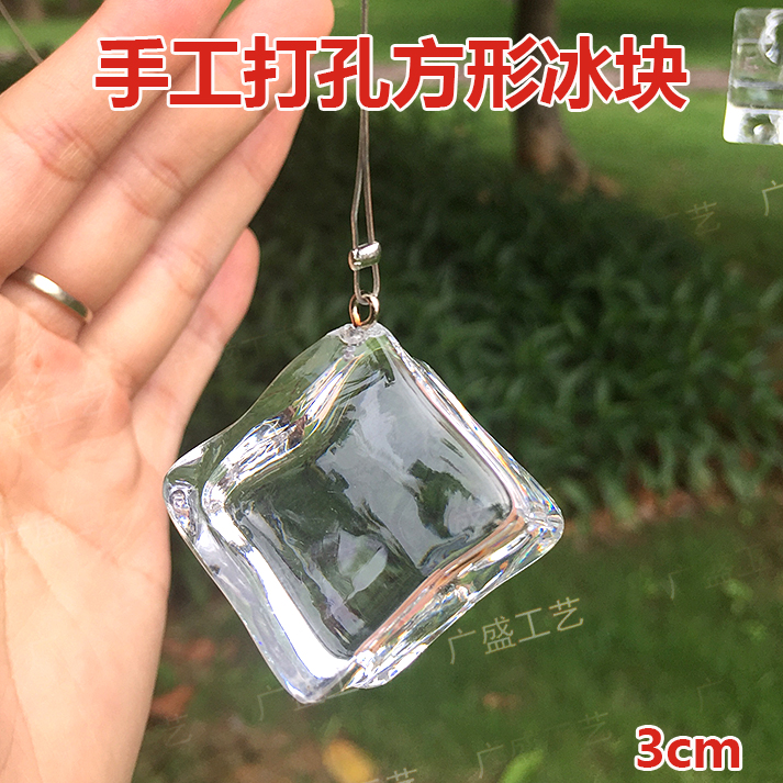Valley props simulation ice block to take small props square ice hand hole hanging parts fake ice