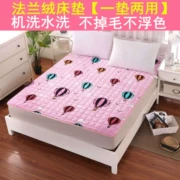 Nệm flannel 1,5 đôi 1,8m chống trượt hộ gia đình thảm ngủ ký túc xá sinh viên 褥 0,9m đơn 1,2 m thảm