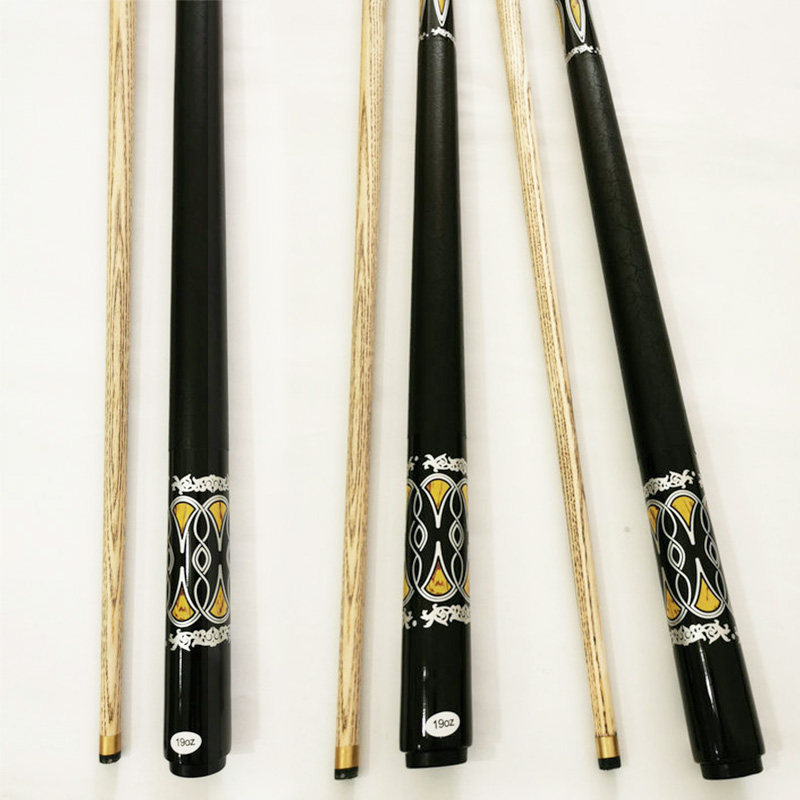 Billiards supplies double-section billiard stick two-piece small head stick black eight-American snooker billiard stick entry-level stick