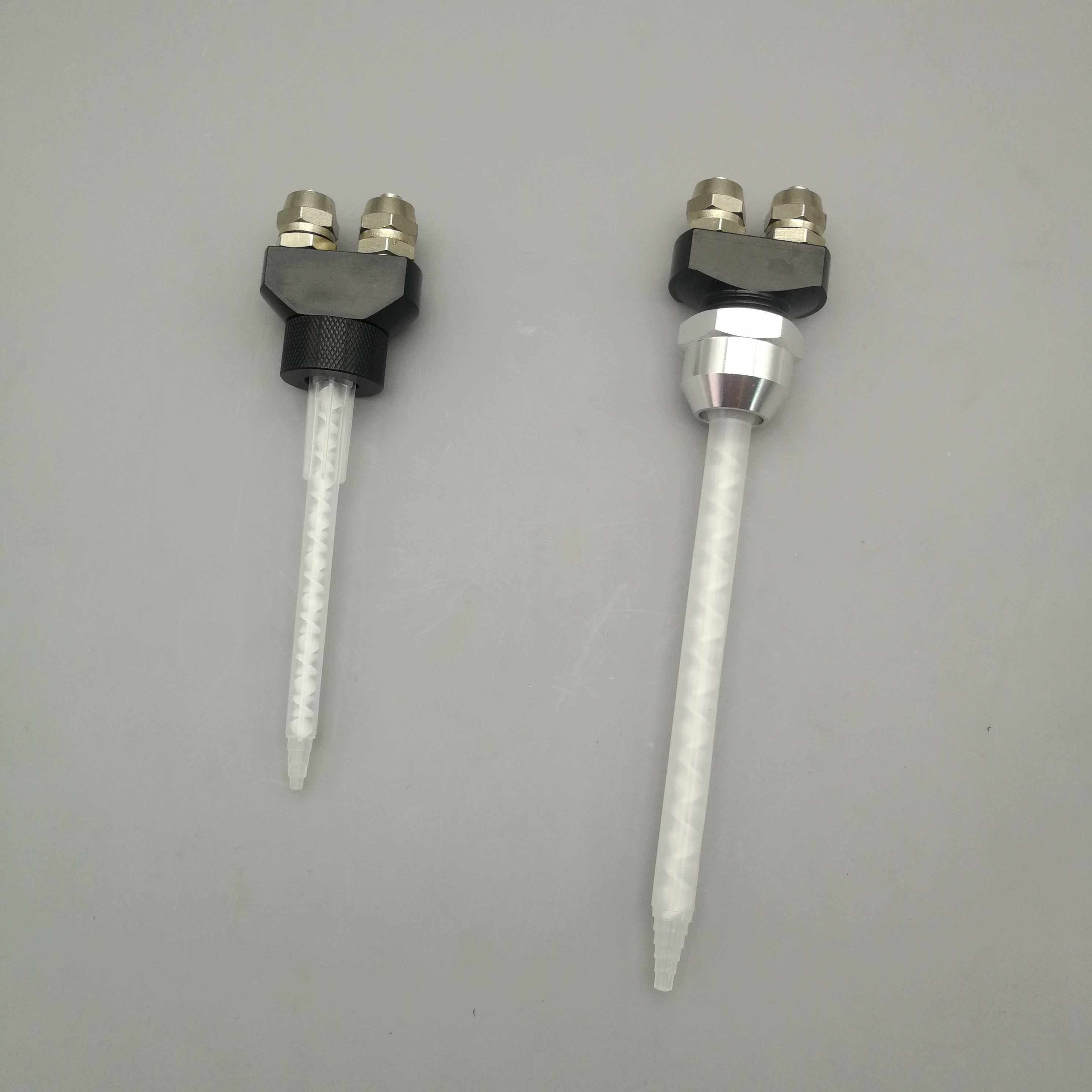 ab point glue tee AB glue three-way connector mounting bayonet round outlet mixed pipe to pick up 8 pipe