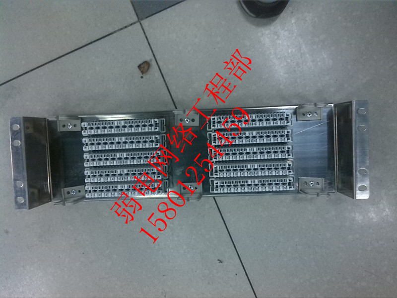 100 pairs of rack-mounted stainless steel Kelon frame with Kelon module telephone wiring frame voice wiring frame