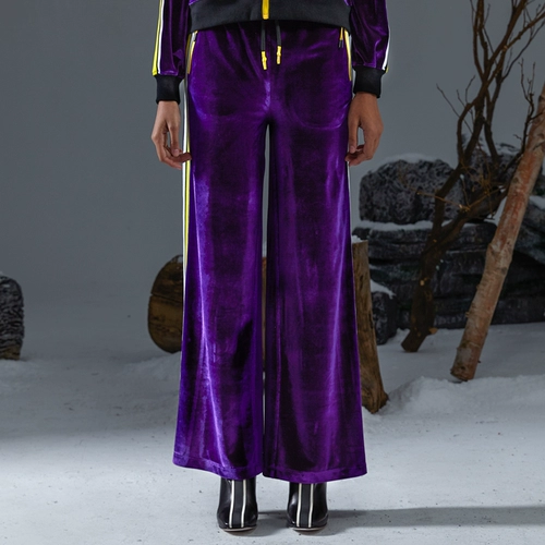 Ретро бархатные модные трендовые штаны, спортивные повседневные брюки для отдыха