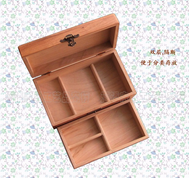 Dongyang khắc gỗ long não hộp gỗ gụ kho báu chạm khắc hộp lưu trữ đồ trang sức của hồi môn gấp đôi hộp nhỏ cung cấp đặc biệt - Cái hộp hộp gỗ quà tặng