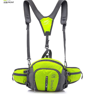 Fashion Outdoor Sports Kettle Pocket Waterproof Hiking Single Shoulder Bag Travel Double Shoulder Climbing Bag Riding Multifunction Bag