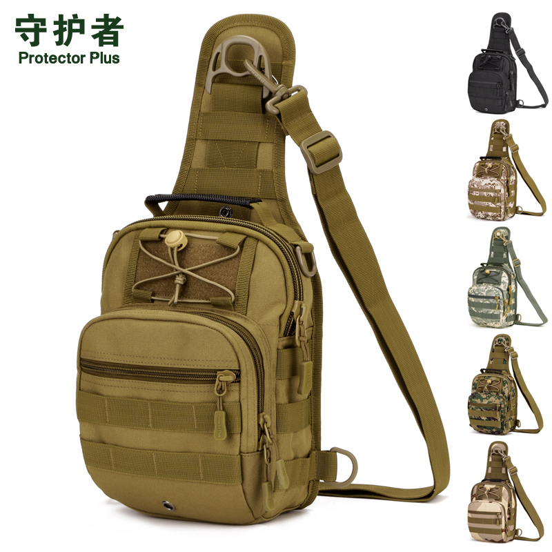 Guardian Tactical Chest Bag Men And Women Casual Riding Sloped Satchel Outdoor Oxford Spinning Chest Bag IPAD4 Single Shoulder Bag