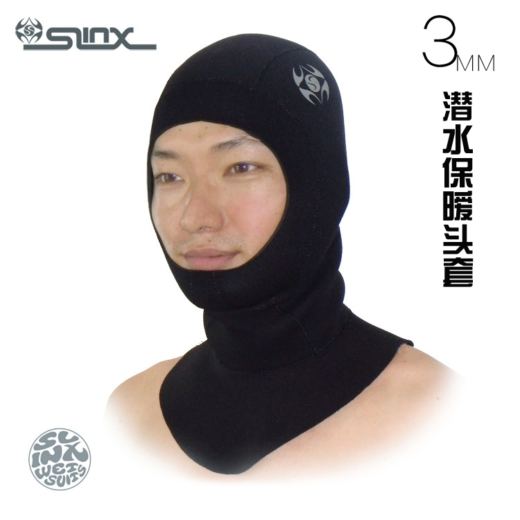 Diving head cover hat 3mm diving protective gear bundle hair warm sun protection diving head cover face Gini diving cap