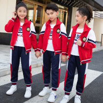 Kindergarten uniform spring and autumn suit baseball childrens school uniform autumn performance British wind primary school students sports class uniform