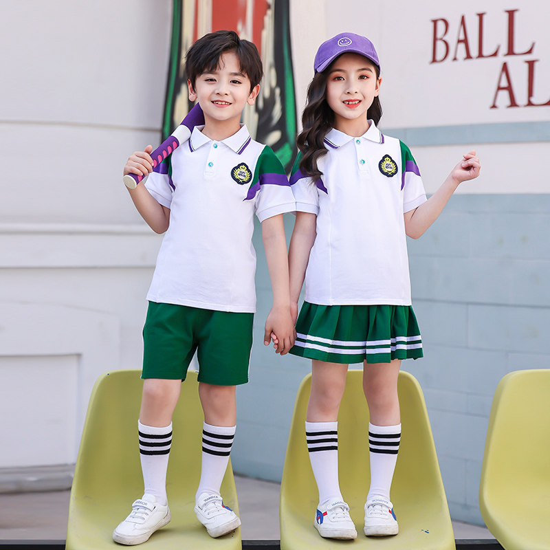 Kindergarten uniforms, class uniforms, primary school uniforms, school uniforms, summer British college wind, graduation photo clothing, children's performance clothing suits
