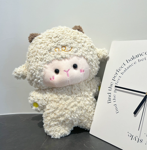 Плюшевая игрушка, милая успокаивающая тряпичная кукла, овечка, подарок на день рождения