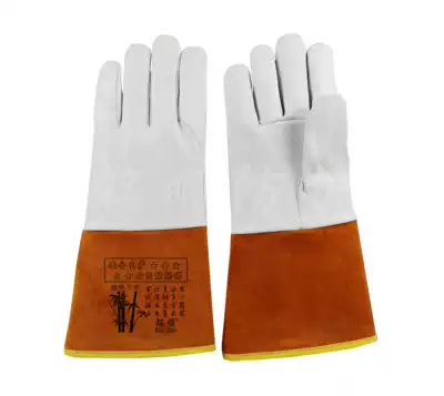 Mingshun argon arc welding gloves raised welding gloves oxygen fluorine welding gloves TIG welding gloves 879