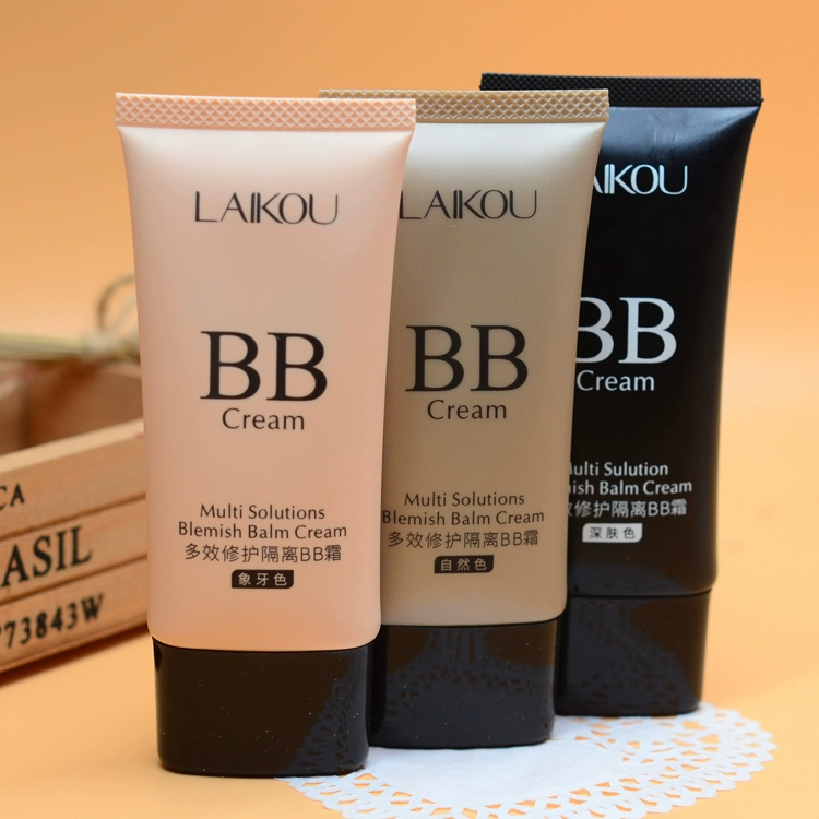 Laiko bb cream nude trang điểm che khuyết điểm dưỡng ẩm kiềm dầu kiểm soát kem nền lâu trôi không thấm nước và không dễ tẩy trang kem cách ly học sinh - Kem BB