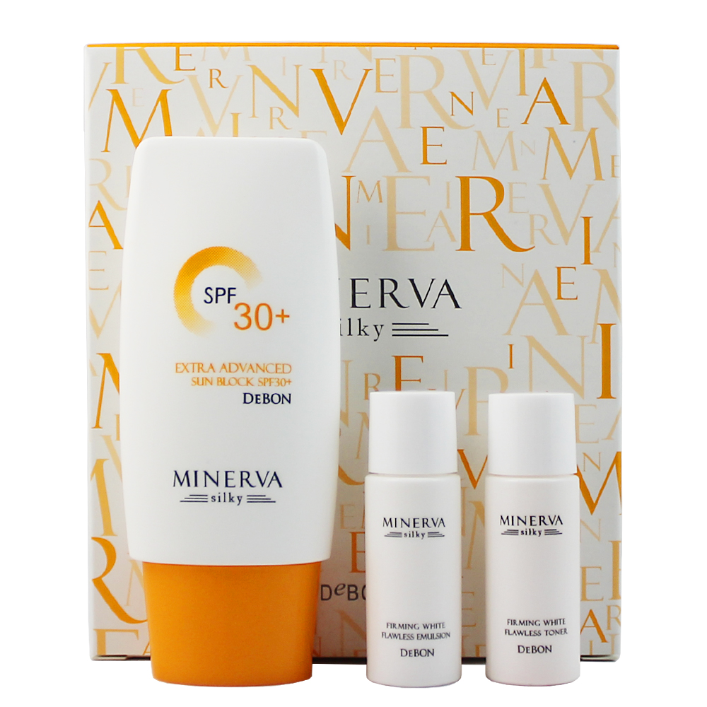 包邮DeBon/蝶妆曼丽妃丝柔轻怡防晒霜SPF30+优惠礼盒套装正品50g