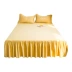 Bộ đồ giường bằng vải cotton màu Bắc Âu, bộ đồ giường bằng vải cotton Nhật Bản - Váy Petti Váy Petti