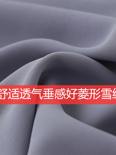 Double-layer anti-seepage light breathable chiffon shirt women's short-sleeved slim square collar summer business wear temperament drape top