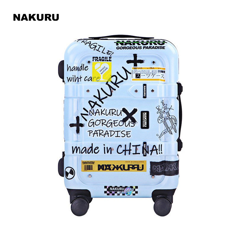 Creation camp star with the same trolley case 20 inch boarding suitcase pull case 24 student universal wheel 29 suitcase female